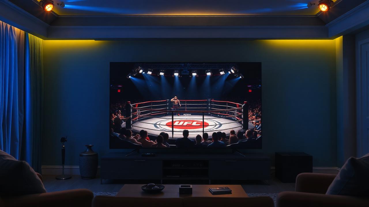 Best IPTV for PPV — UFC octagon fight night streaming in 4K on a UK Smart TV